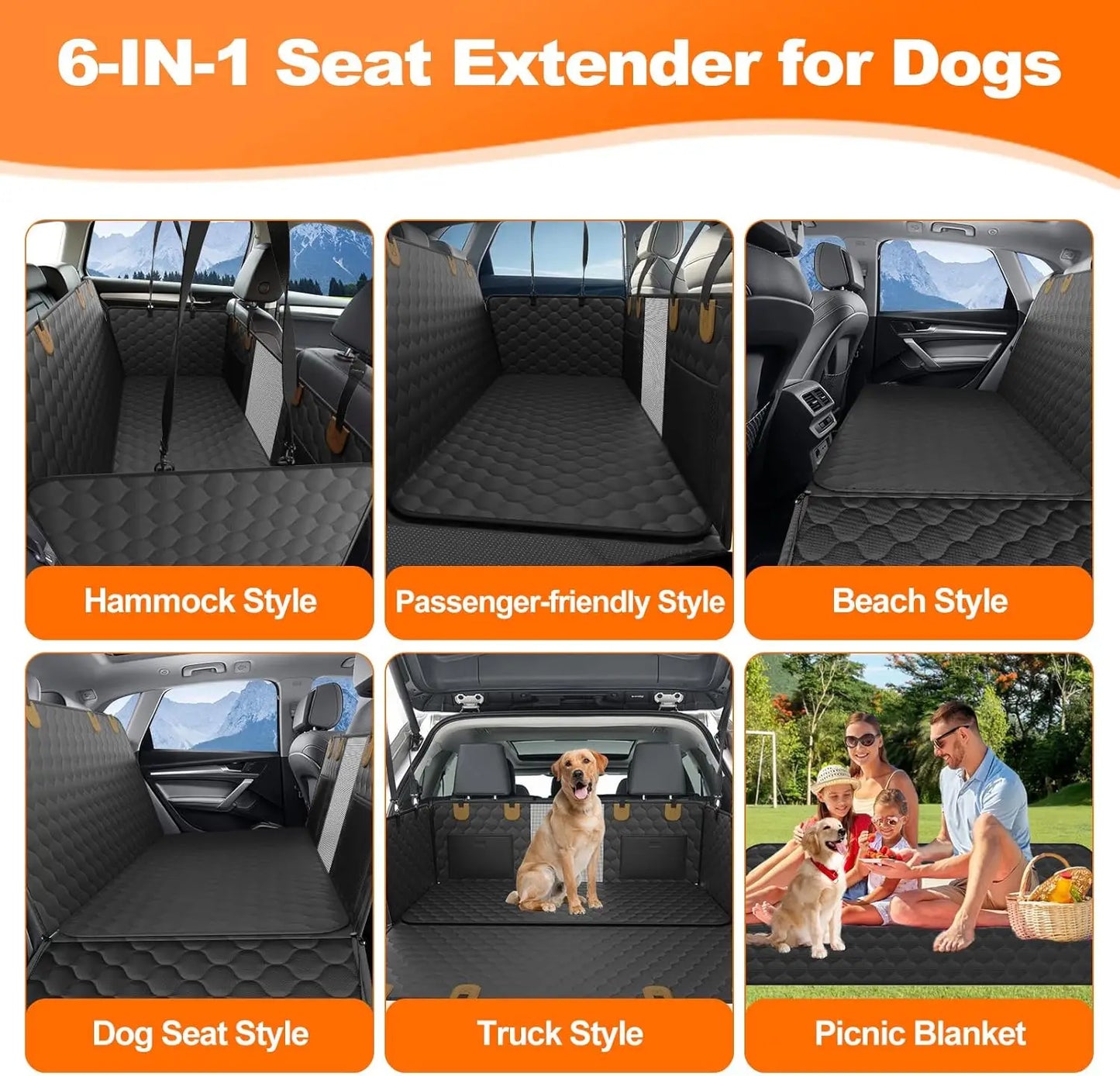 Waterproof Dog Car Seat Cover