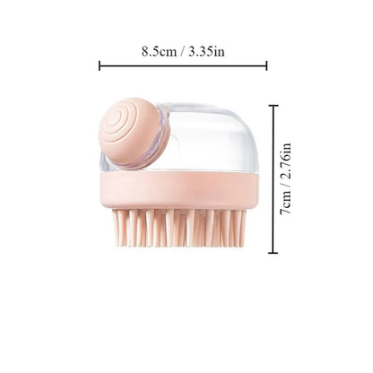 Pet Bath Brush with Shampoo Dispenser