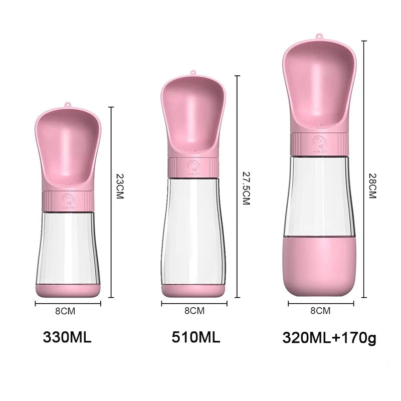 2-in-1 Portable Dog Water Bottle