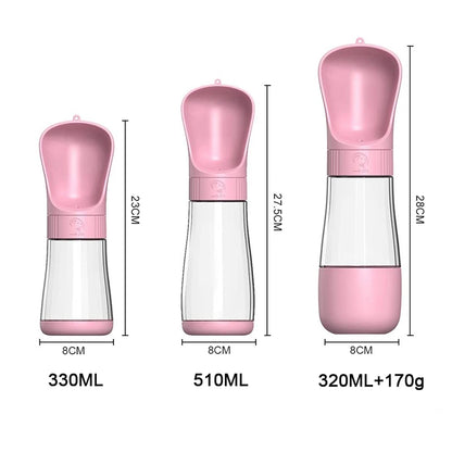 2-in-1 Portable Dog Water Bottle