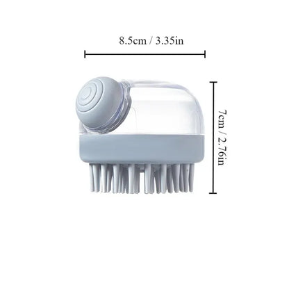 Pet Bath Brush with Shampoo Dispenser
