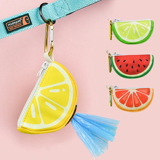 Cute Fruit Pet Poop Bag Holder