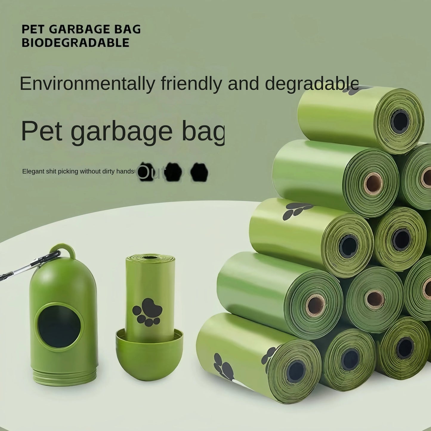 Eco-Friendly Degradable Pet Poop Bags